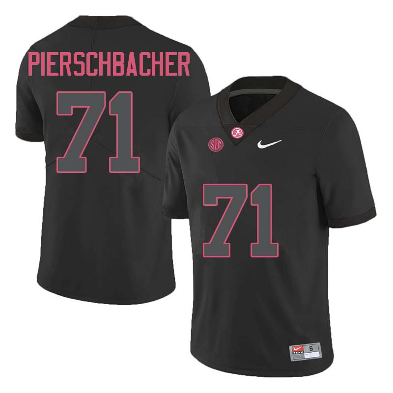 Men #71 Ross Pierschbacher Alabama Crimson Tide College Football Jerseys Sale-Black
